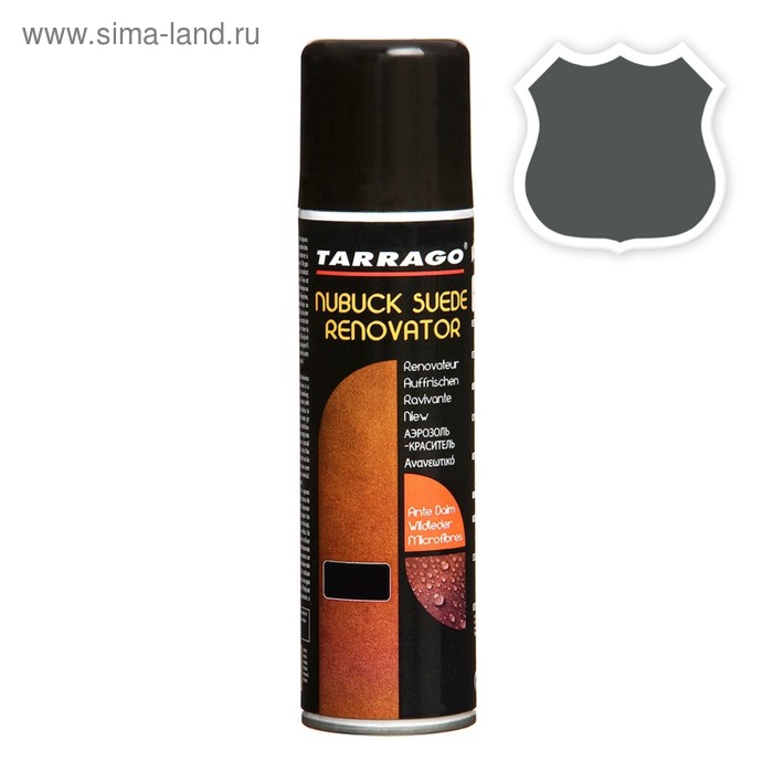 Краска для замши Tarrago Nubuck Suede Renovator 015, цвет тёмно-серый, 250 мл краска для замши tarrago nubuck suede renovator 039 цвет средне коричневый 250 мл