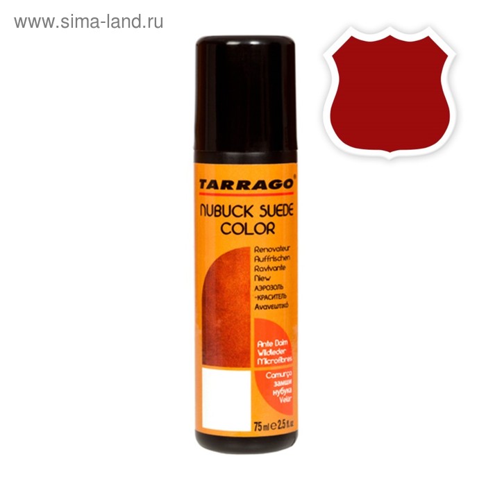 Краска для замши Tarrago Nubuck Color 012, цвет красный, 75 мл краска для замши tarrago nubuck color 018 цвет чёрный 75 мл