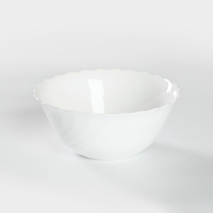 Салатник стеклокерамический Trianon, 990 мл, d=18 см, цвет белый