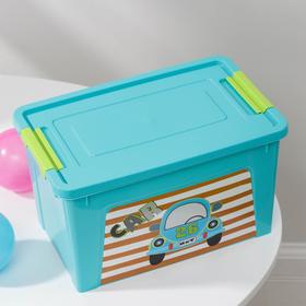 

Контейнер для хранения игрушек My Car. Smart Box, 3,5 л, цвет голубой