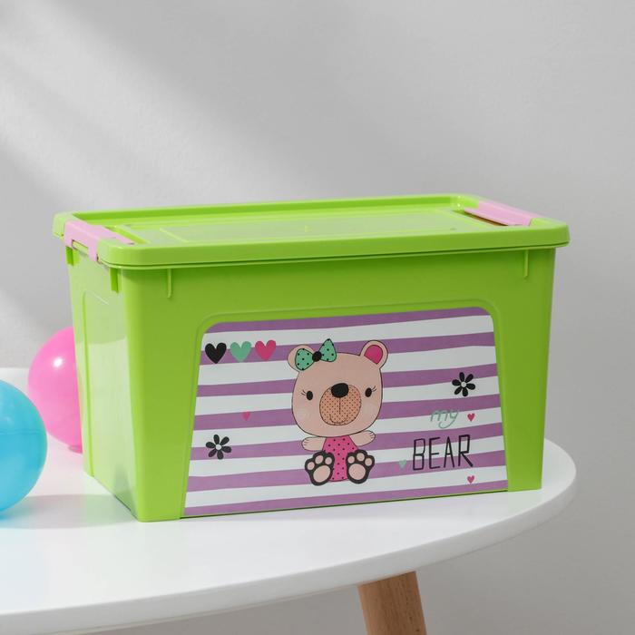 Контейнер для хранения игрушек Pet Shop. Smart Box, 3,5 л, цвет зелёный