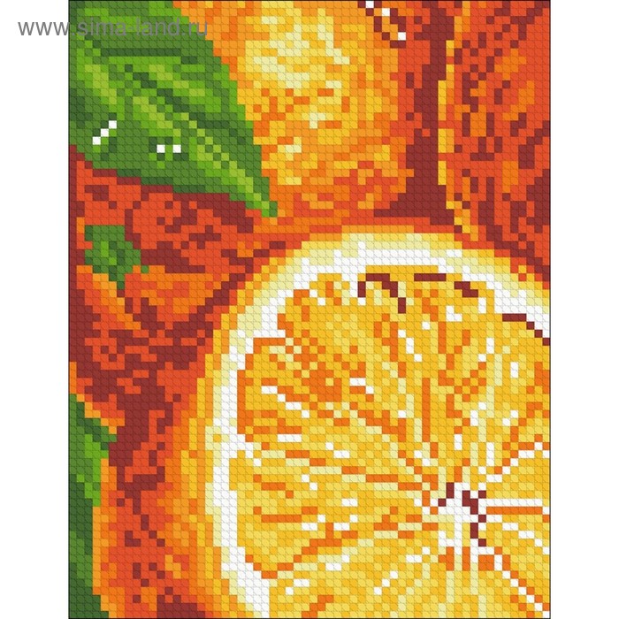 фото Набор для выкладывания алмазной мозаики "апельсины" паутинка