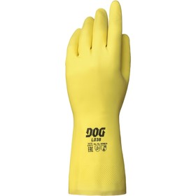 

Перчатки латексные DOG L038 с хлопковым напылением, размер 9 (L)