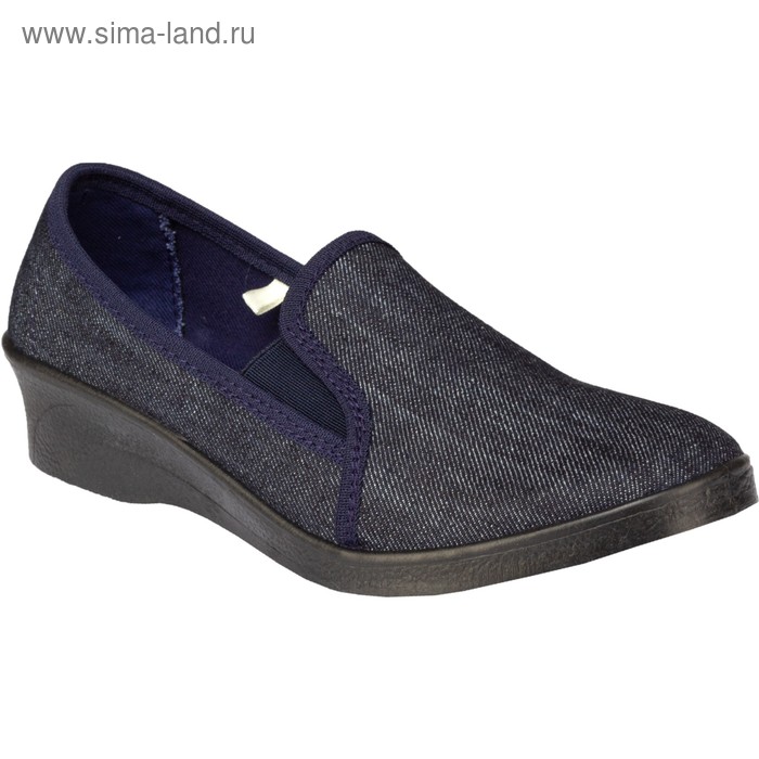 Туфли прогулочные текстильные женские «Эмануэла», цвет синий, размер 39