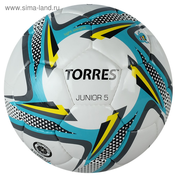 фото Мяч футбольный torres junior-5, f318225, размер 5, pu, 390-410 г