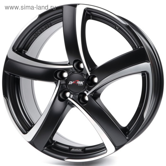 фото Диск литой alutec shark 7.5x17 5x100 et35 d63.3 racing black front polished