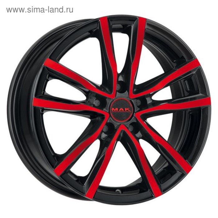 фото Диск литой mak milano 7x17 5x114.3 et40 d76 black and red