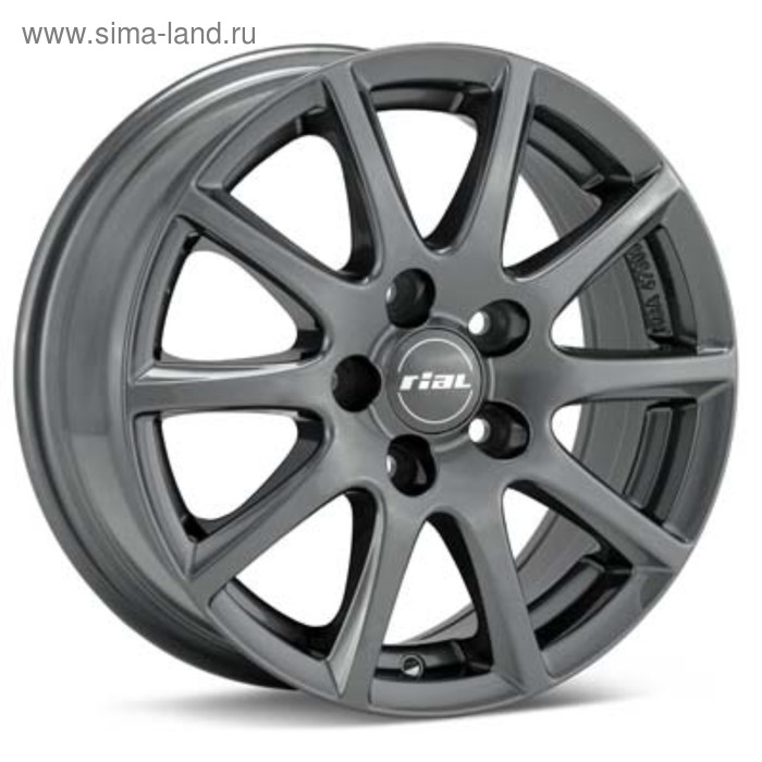 фото Диск литой rial milano 6.5x16 4x100 et40 d63.3 titanium