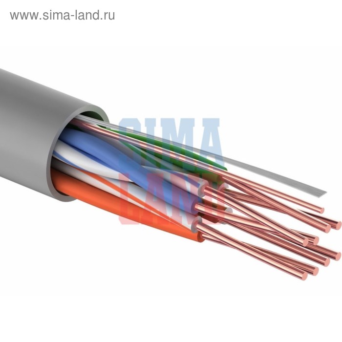 

Кабель REXANT, UTP, бухта 305 м, 4 пары, 26 AWG, CCA, CAT5e, серый