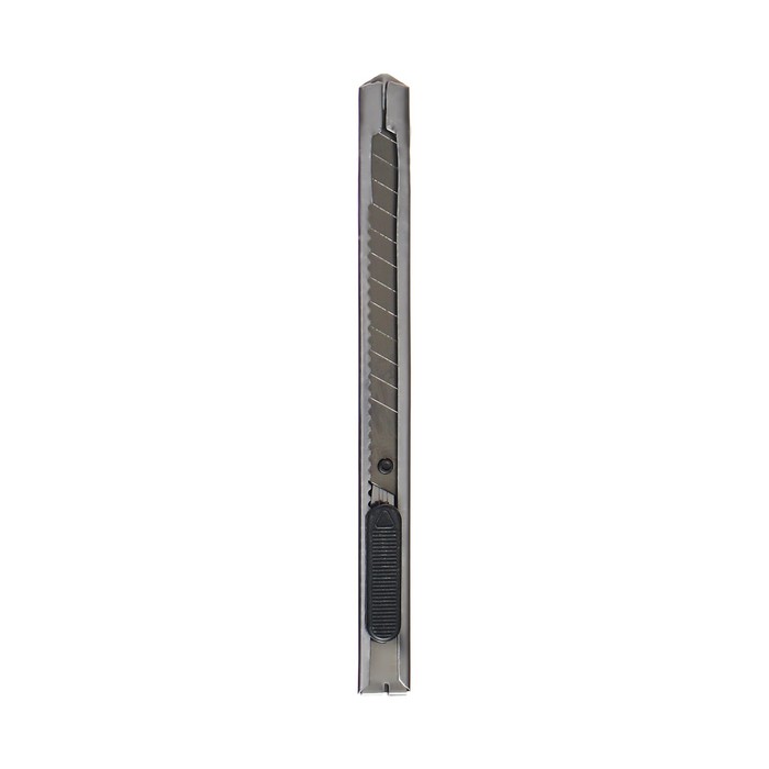 фото Нож канцелярский, лезвие 9 мм, с металлической направляющей, фиксатор, блистер calligrata