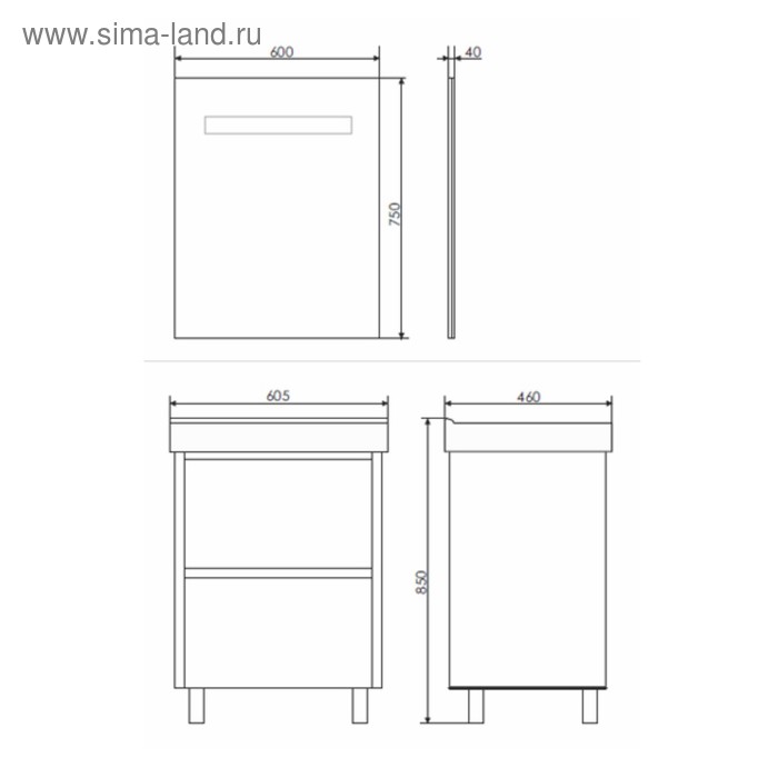 фото Тумба-умывальник comforty «дублин-60» белый глянец с раковиной comforty 8056