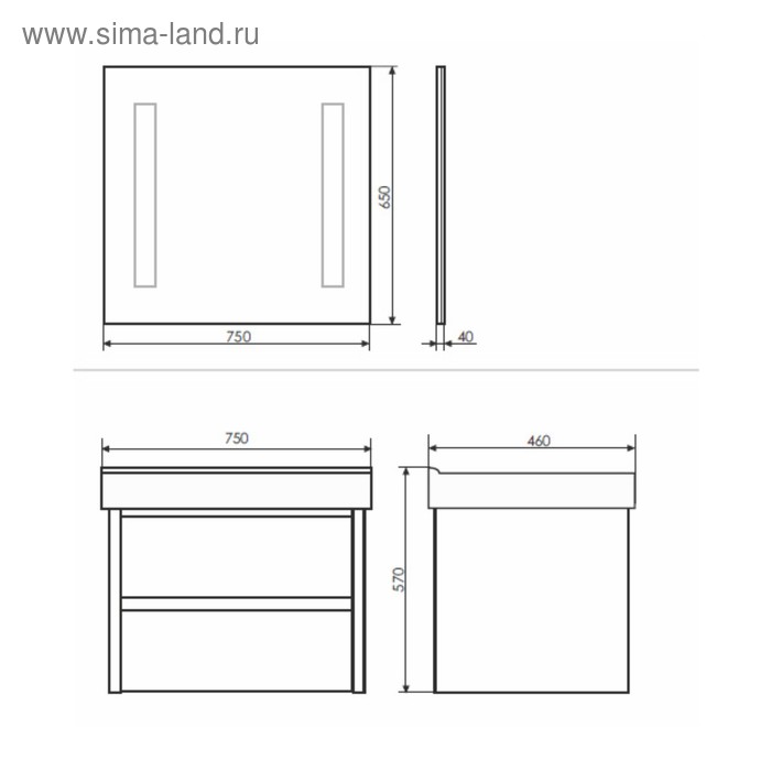 фото Тумба-умывальник comforty «дублин-75» белый глянец с раковиной comforty 8057