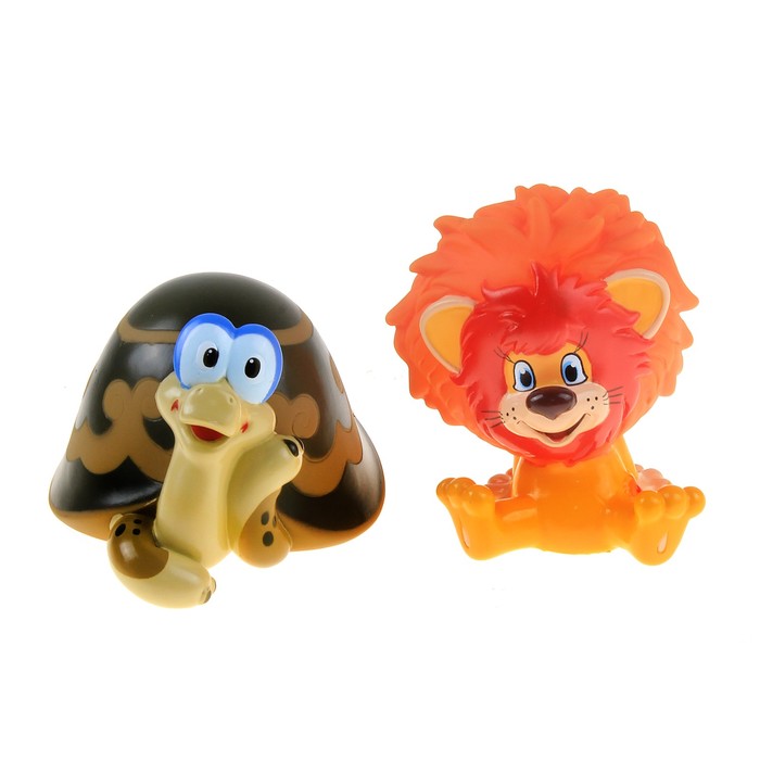 Резиновая игрушка "Львенок и Черепаха"