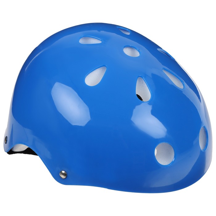 фото Шлем защитный детский, обхват 55 см, цвет синий onlitop