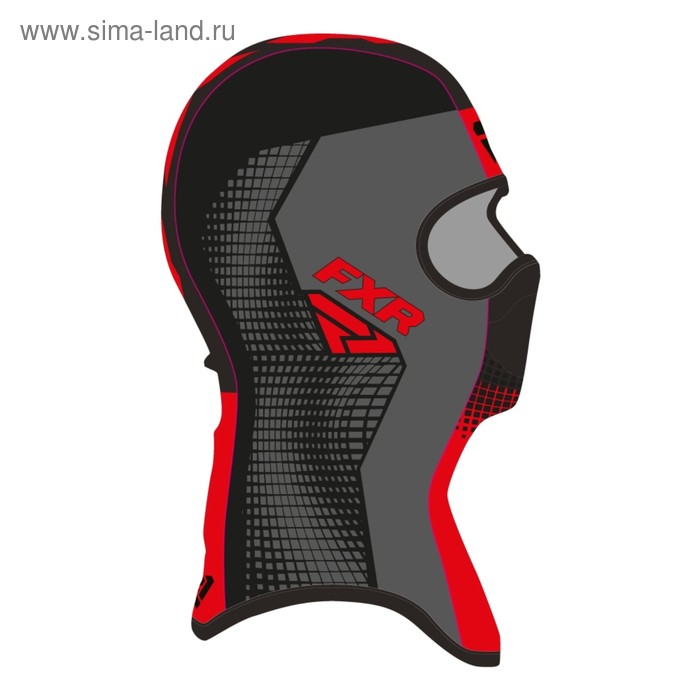 фото Балаклава fxr shredder tech, размер l, чёрный, серый, красный