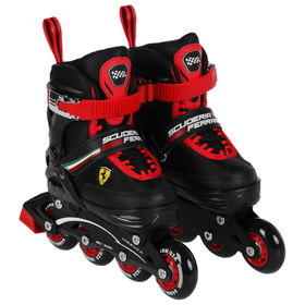 

Роликовые коньки FERRARI р. 30-33, колеса PU, ABEC 7, цвет черный