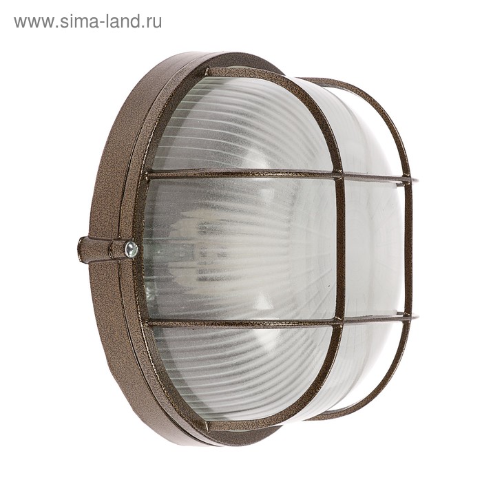 Светильник НБП 03-60-002 УХЛ1 Е27 60 Вт 220 В IP54 до 130 с решеткой цвет бронза 499₽