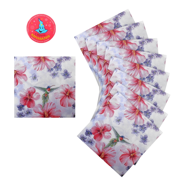 салфетки бумажные (набор 20 шт) 33*33 см Краски весны