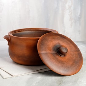 

Горшок духовой, красная глина, 4 л