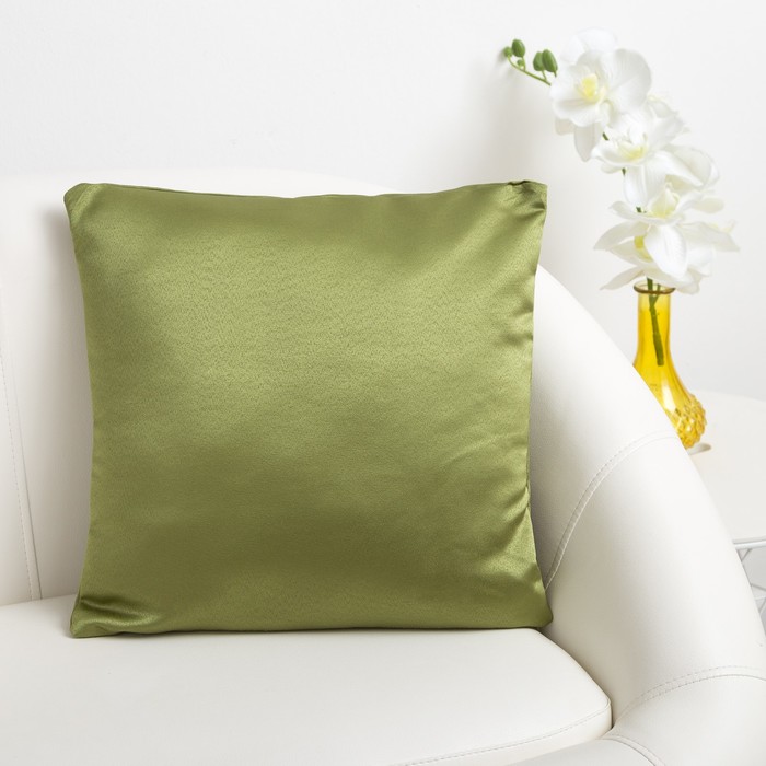 Декоративная подушка «Этель» 40×40 см, Дамаск CYPRESS SOLID
