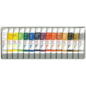 

Акварель художественная набор в тубе 15цв*5мл Pentel Water Colours, к.к WFRS-15