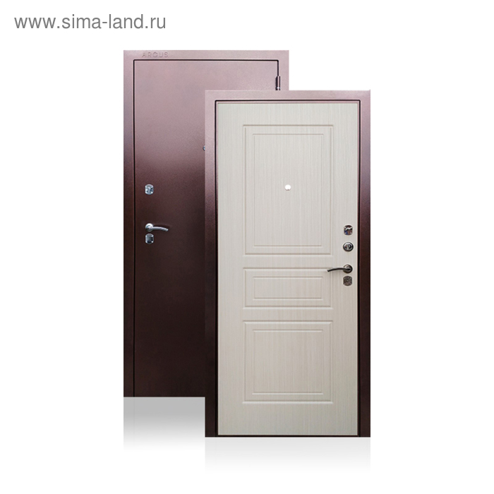 Входная дверь ARGUS «Гранд Ясень», 870 × 2050 левая, цвет антик медь / белый ясень входная дверь argus гранд венге 970 × 2050 левая цвет антик медь венге