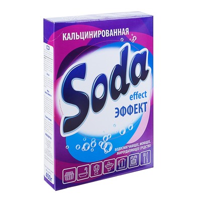Средство для стирки Soda Effect, сода кальцинированная, 400 г - Фото 1