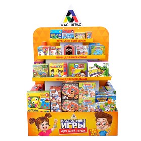 

Стойка с наполнением ТМ «Лас Играс» Kids, настольные игры, вариант 1