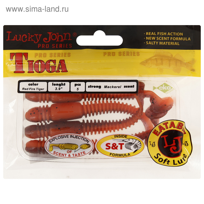 

Виброхвост LJ pro series tioga съедобный 10 см T48, (набор 5 шт)