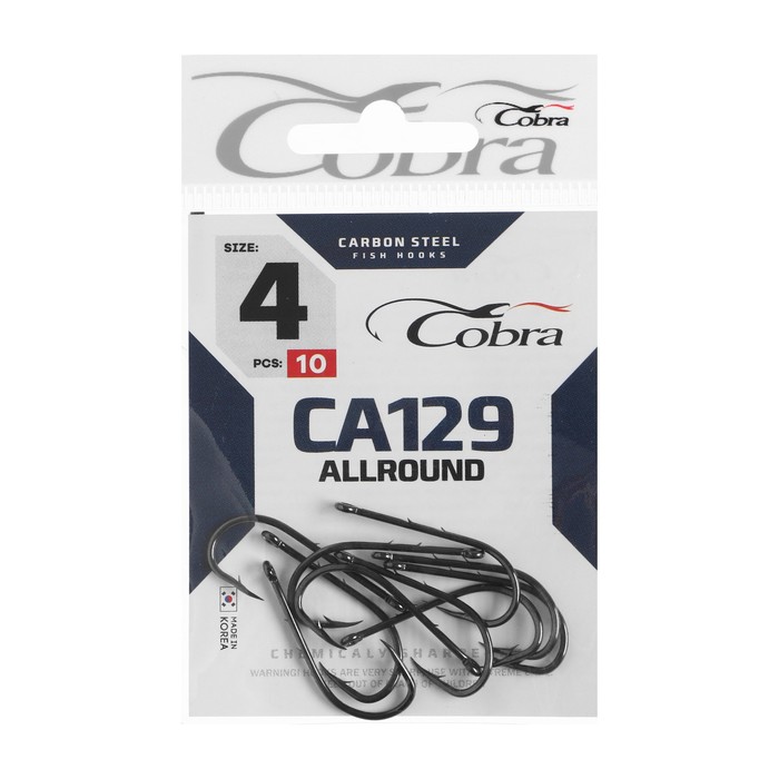 фото Крючки cobra allround, серия ca129, № 4, 10 шт.