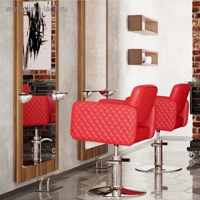 Парикмахерское кресло MANZANO (гидравлика), Perfetto Primo, цвет красный 51680