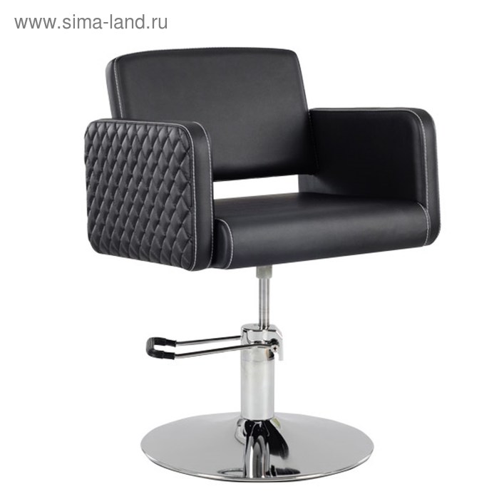 Парикмахерское кресло MANZANO (гидравлика), Perfetto Primo, цвет чёрный кресло парикмахерское контакт цвет чёрный