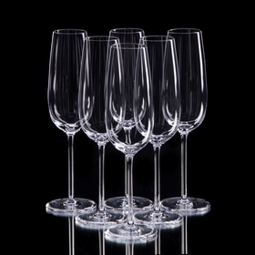 Набор бокалов для шампанского 'Классик', 6 шт, 210 мл, 14 × 21,5 × 22,8 см Ош