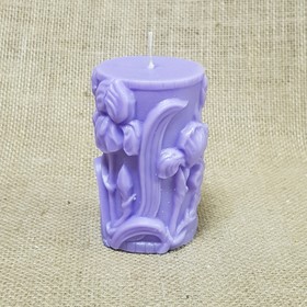 

Свеча "Ирисы" 5х9,5 сиреневая