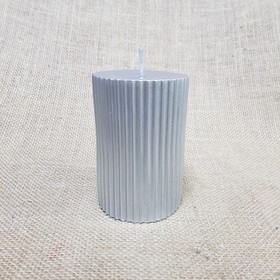 

Свеча - цилиндр, серебро 6,5х10