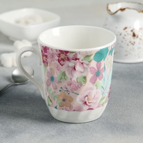 

Кружка «Винтажная флора», 300 мл, цвет розовый