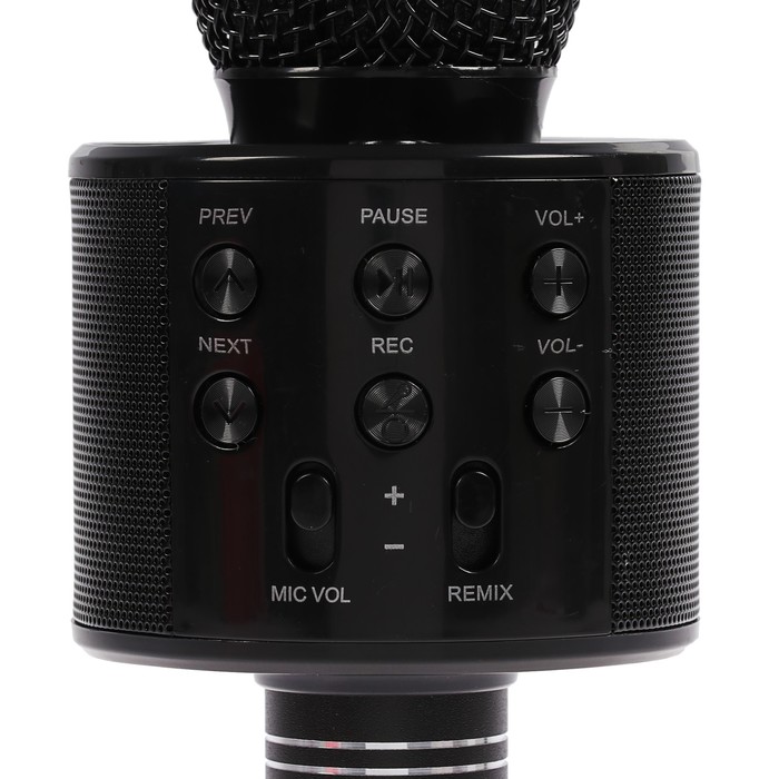 Микрофон для караоке LuazON LZZ-56, WS-858, 1800 мАч, чёрный