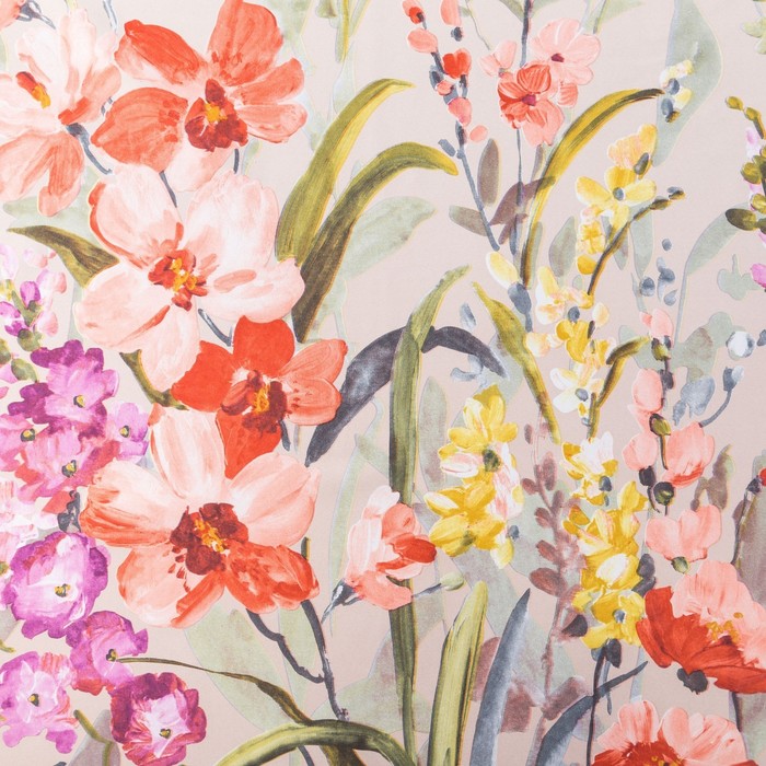 

Штора портьерная Этель "Акварель" цв.коралловый, 250*265 см, пл. 210 г/м2, 100 п/э