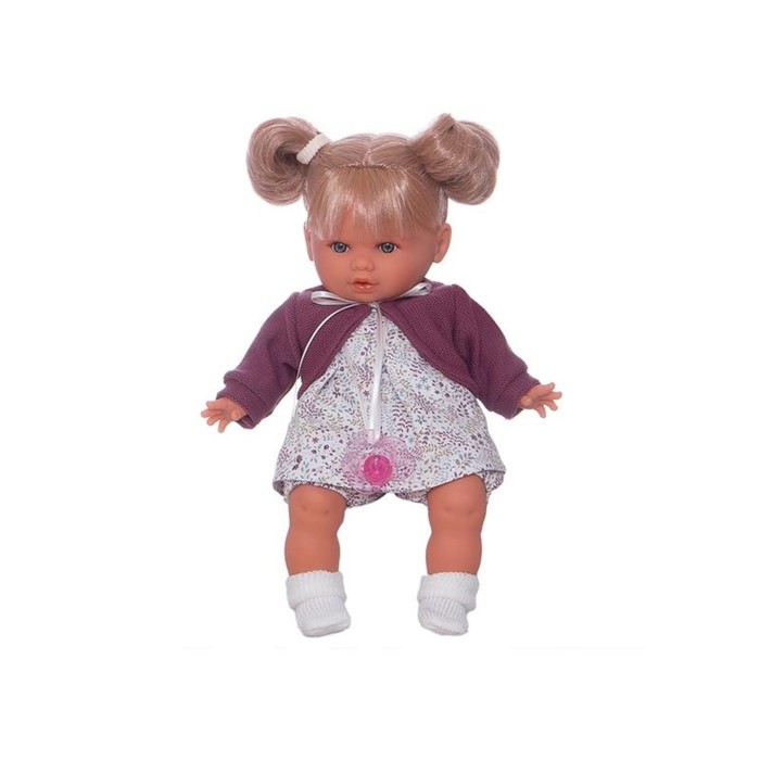 Кукла ANTONIO JUAN «Монси», в фиолетовом, плачущая, 30 см