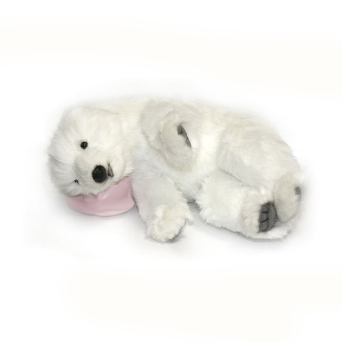 Игрушка «Белый медвежонок», спящий, 30 см