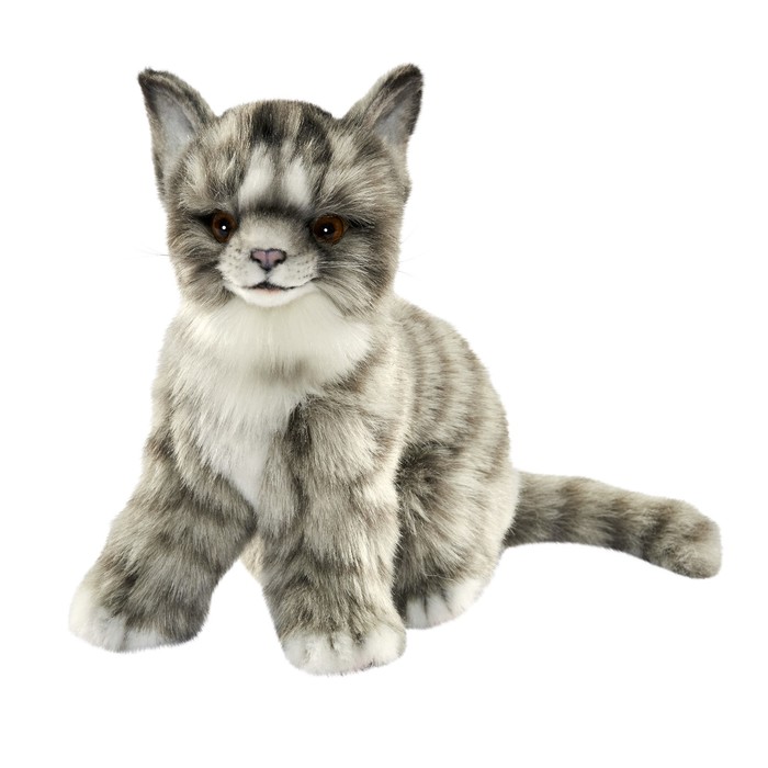 Игрушка «Котёнок», серый, 19 см