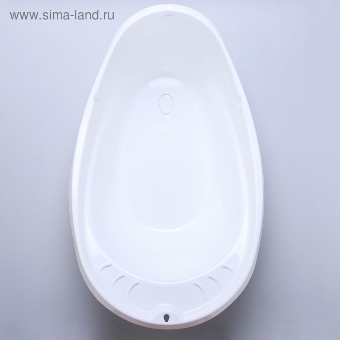 Ванночка «Буль-Буль», со сливом, цвет белый, ковш МИКС