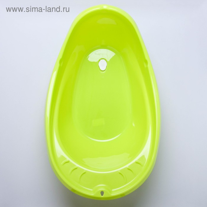 Ванночка «Буль-Буль», со сливом, 84,5 см., цвет лайм, ковш МИКС