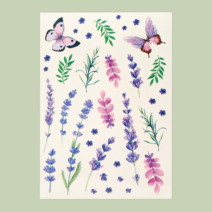 

Наклейки‒тату Lavender dreams, 11 х 16 см