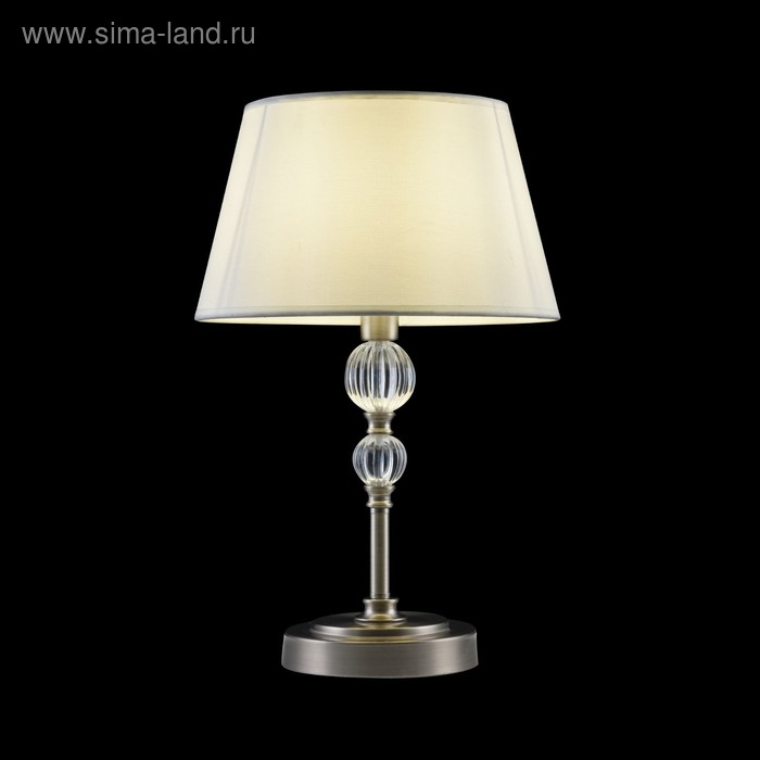 цена Настольная лампа Milena 1x60Вт E14 никель