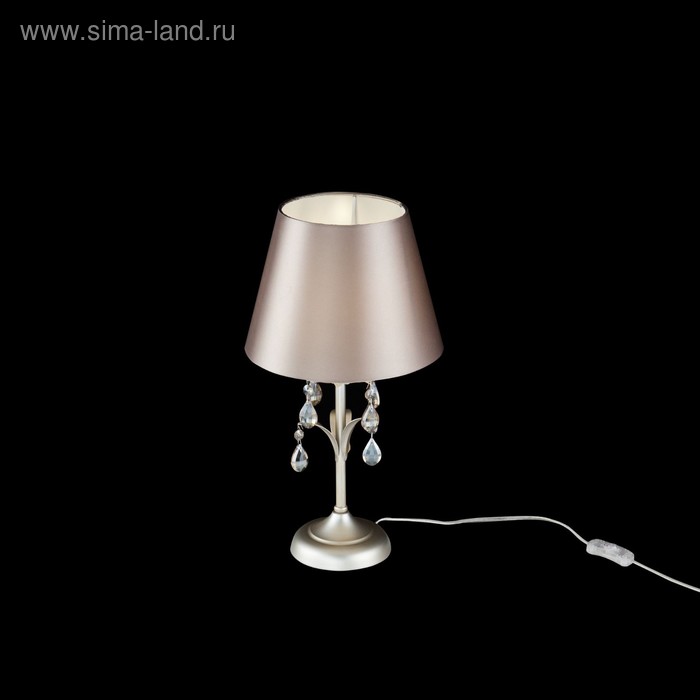фото Настольная лампа alexandra 1x40вт e14 серебро freya
