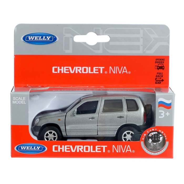 Машина Chevrolet Niva, масштаб 1:34-39, цвета МИКС