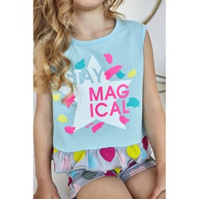 

Майка KAFTAN "Super star" р.28 (86-92), голубой