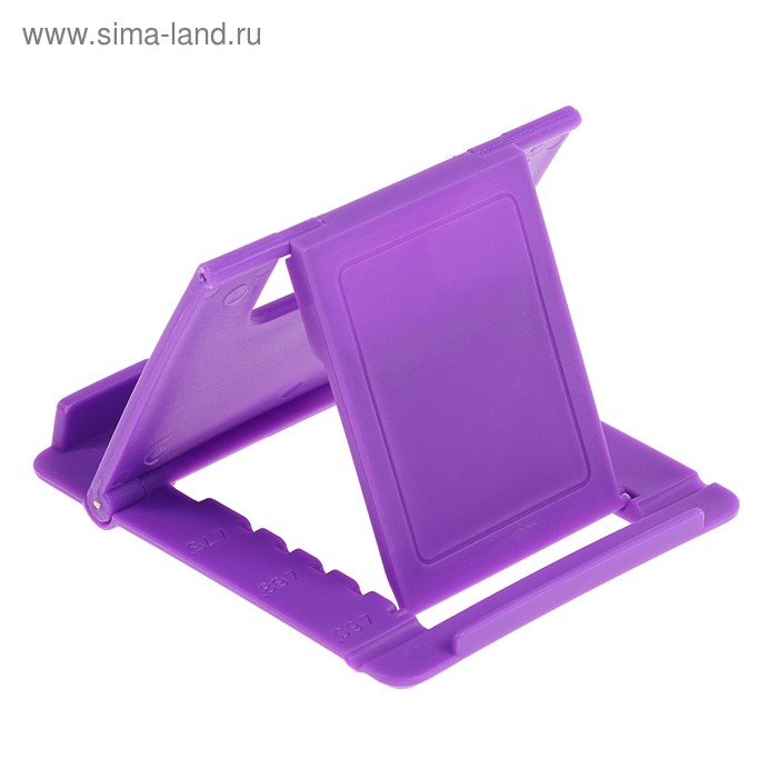 фото Подставка для телефона luazon, складная, регулируемая высота, фиолетовая luazon home