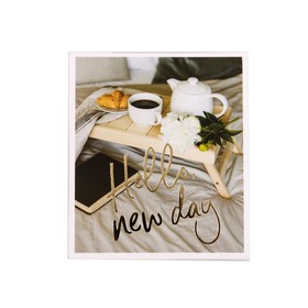 

Набор наклеек с фольгированием Hello new day, 7 × 6 см